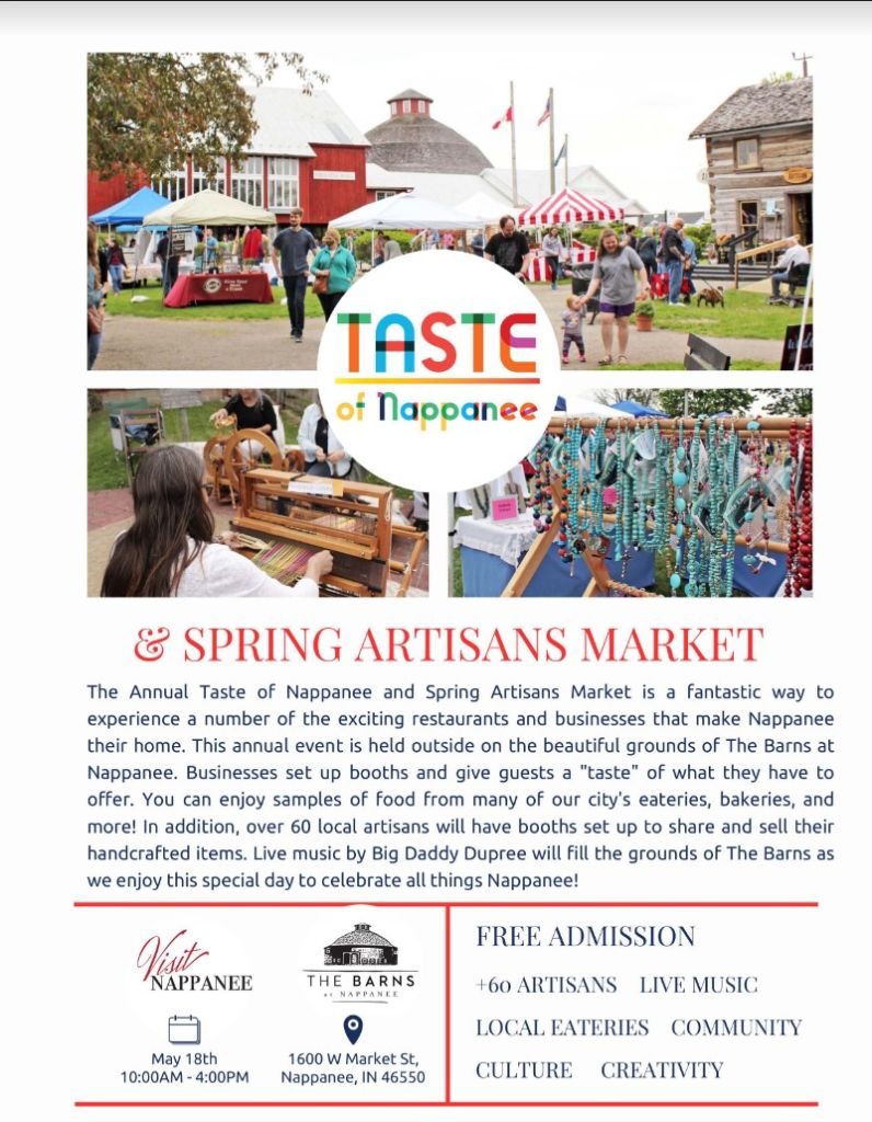 Taste of Nappanee & Spring Artisans Market 1